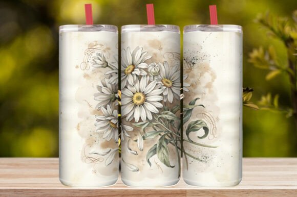 Daisy Floral Tumbler Wrap