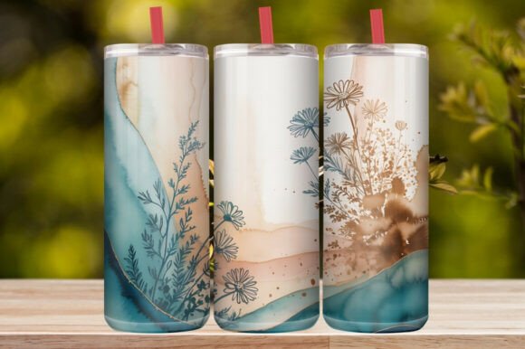 Daisy Floral Tumbler Wrap