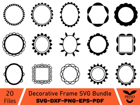 Decorative Frame SVG Bundle
