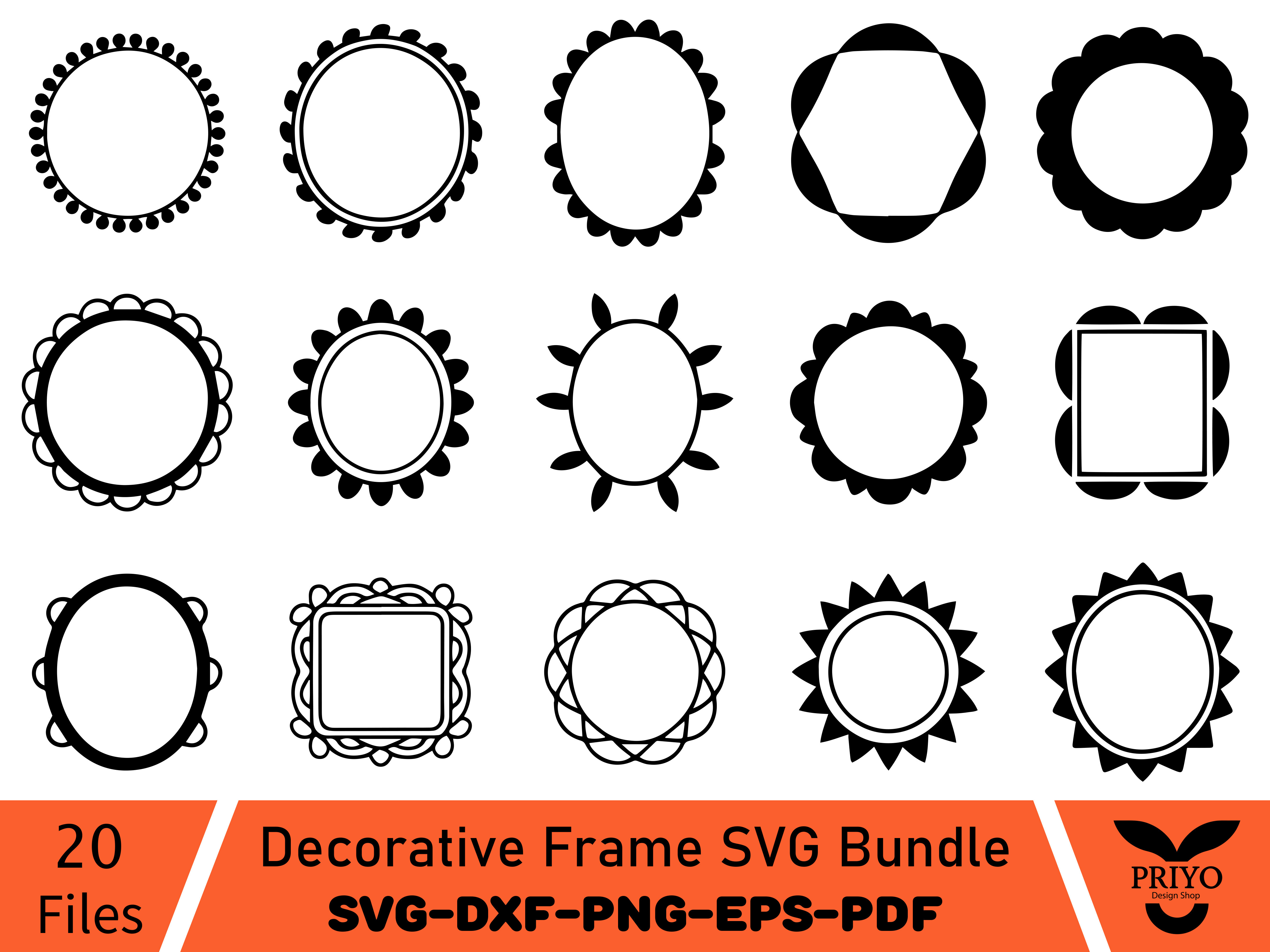 Decorative Frame SVG Bundle