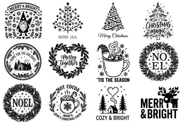 Decorative Christmas SVG Bundle