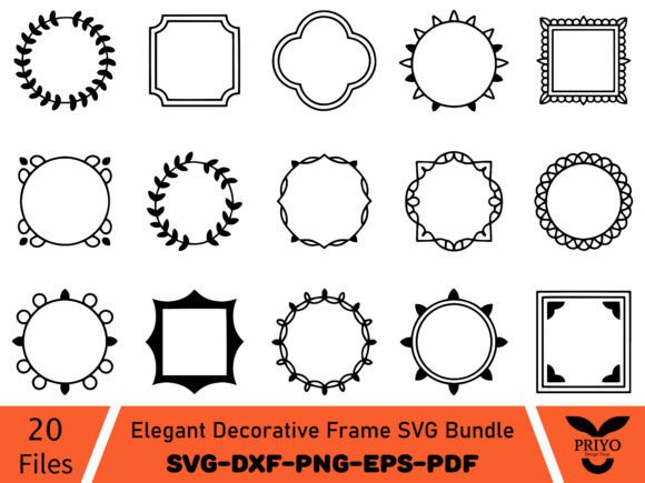 Elegant Decorative Frame SVG Bundle