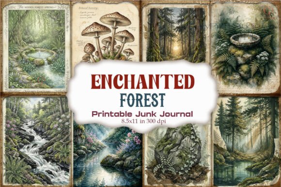 Enchanted Forest Mushroom Junk Journal