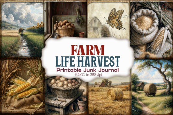 Farm Life Harvest Country Junk Journal