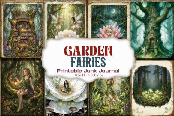 Garden Fairies Fairycore Junk Journal