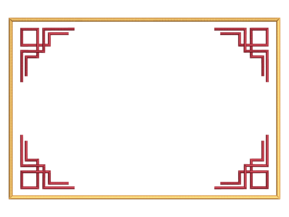 Geometric Corner Rectangle Placemat Desi
