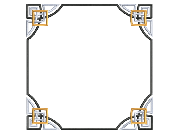 Geometric Corner Square Placemat Design