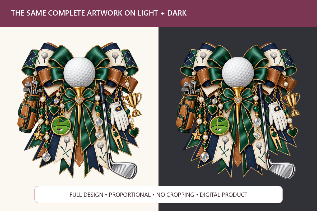 Golf Charm Bow