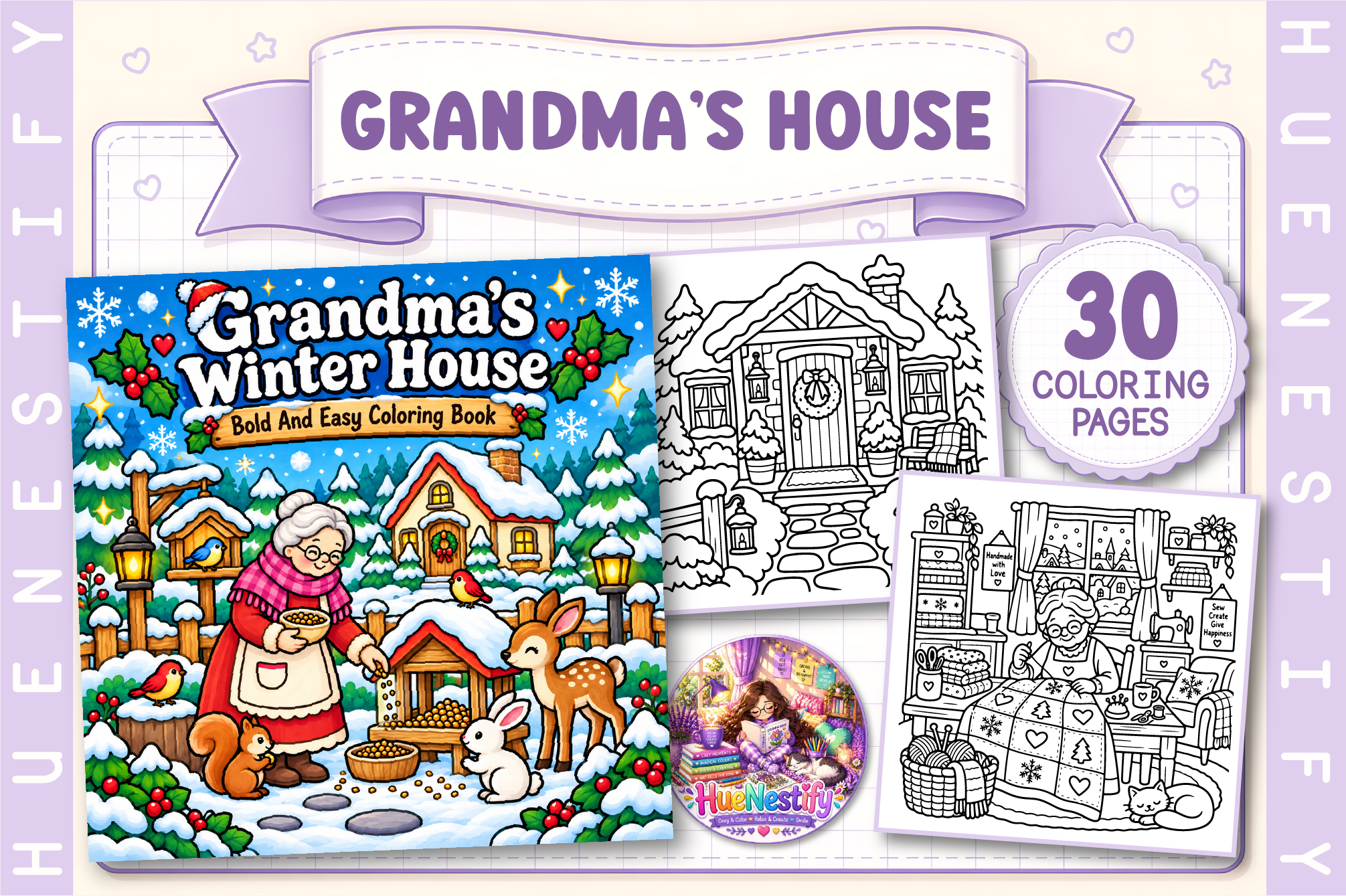 Grandma’s Winter House Coloring Book
