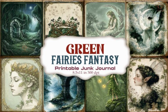 Green Fairies Fantasy Ethereal Journal