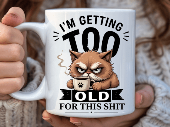 Grumpy Cat Funny Coffee Mug Wrap