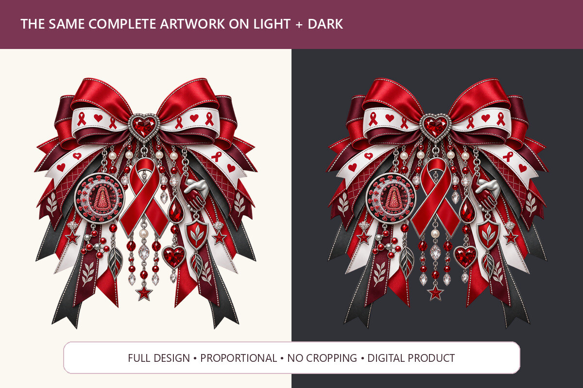 HIV and AIDS Awareness Bow
