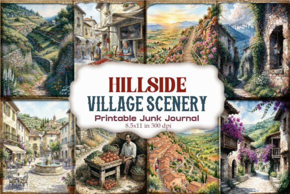 Hillside Village Scenery Travel Pages