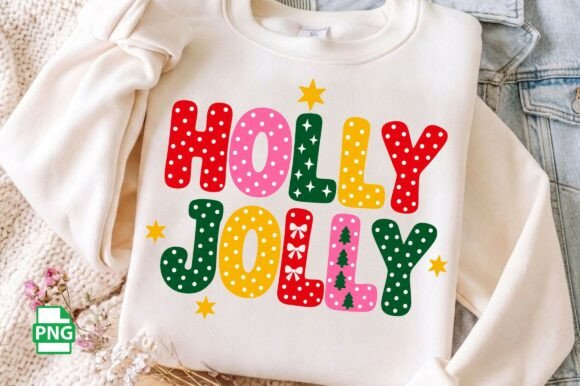 Holly Jolly Png Colorful Christmas Png Graphics