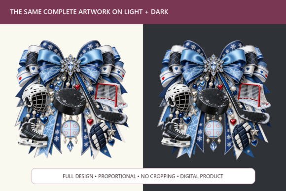 Ice Hockey Charm Bow