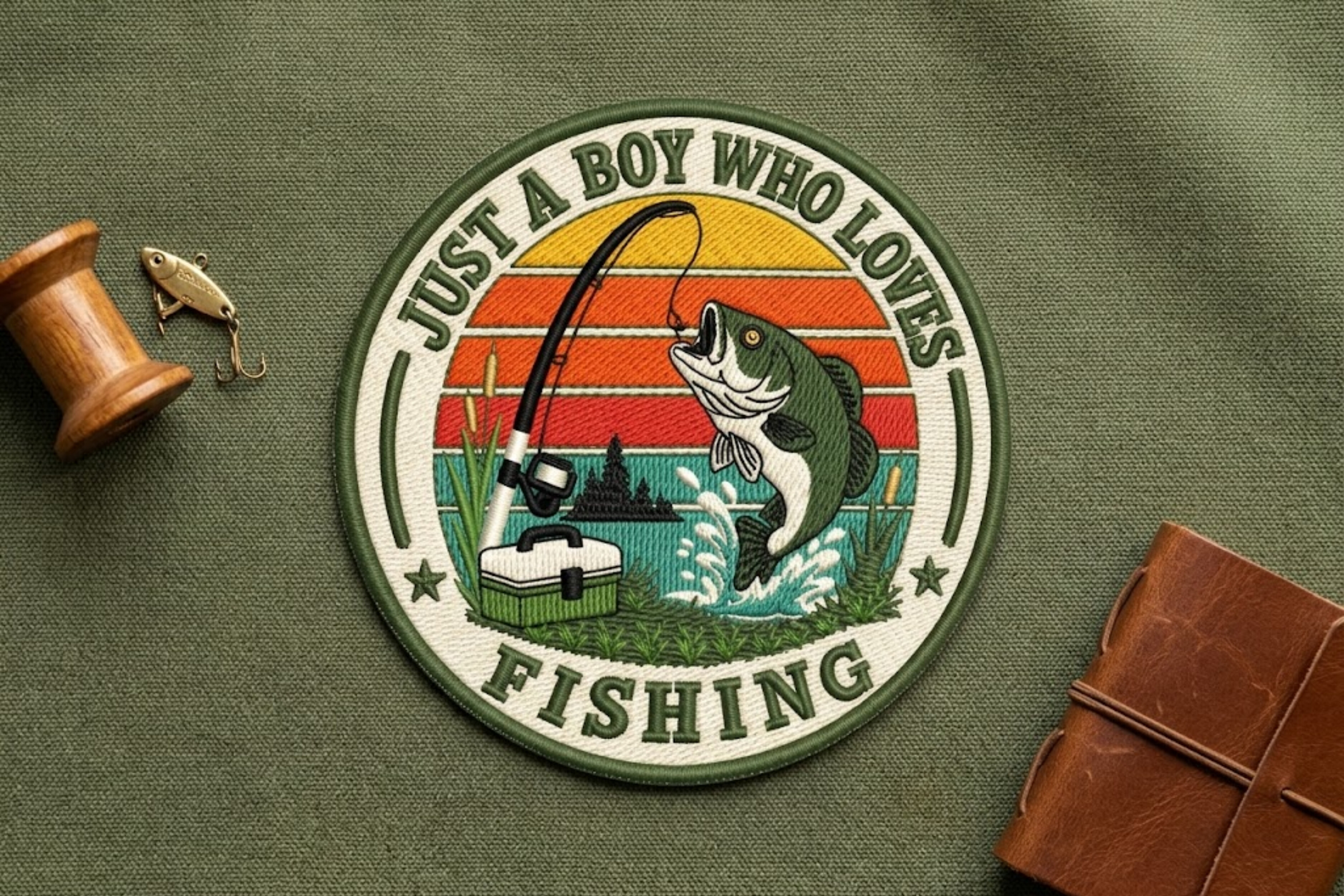 Just a Boy Who Loves Fishing Machine