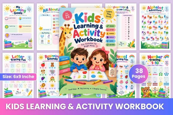 Kids Learning & Activity Workbook