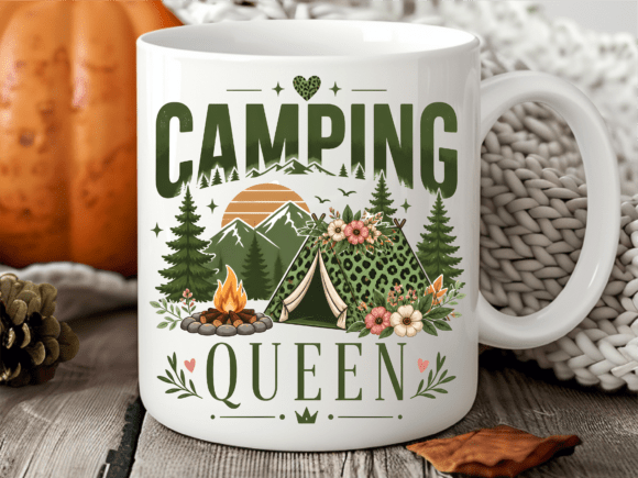 Leopard Camping Tent Queen Mug Wrap