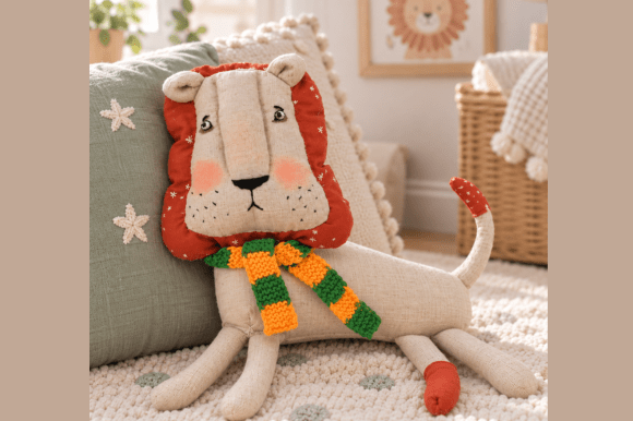 Lion Stuffed Animal – Sewing Pattern PDF