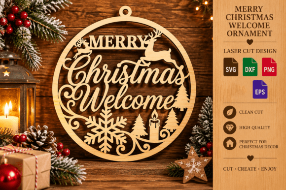 Merry Christmas Welcome SVG