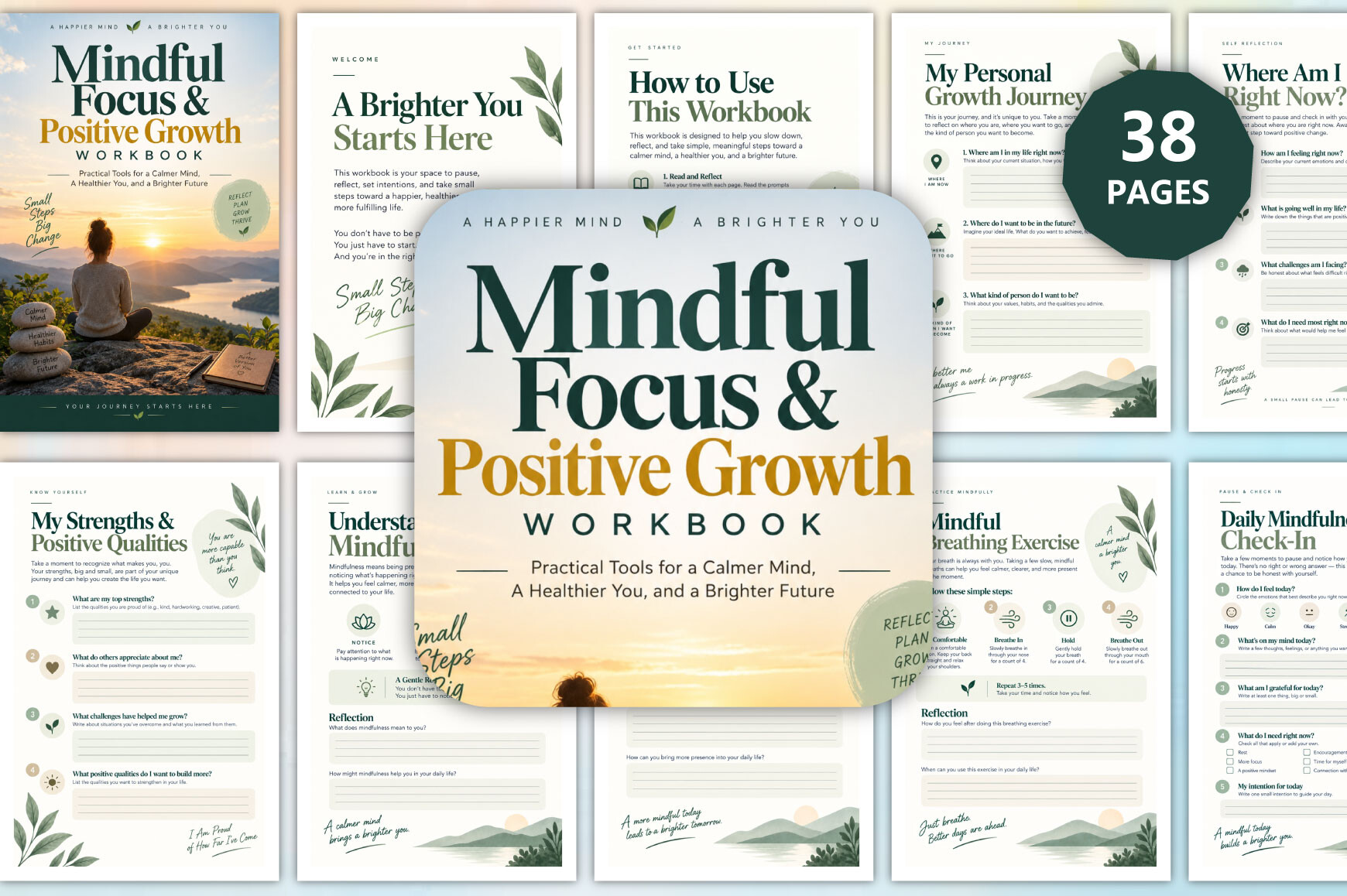 Mindful Focus & Positive Growth Workbook