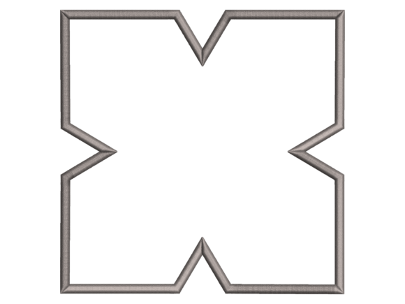 Notched Square Placemat Embroidery
