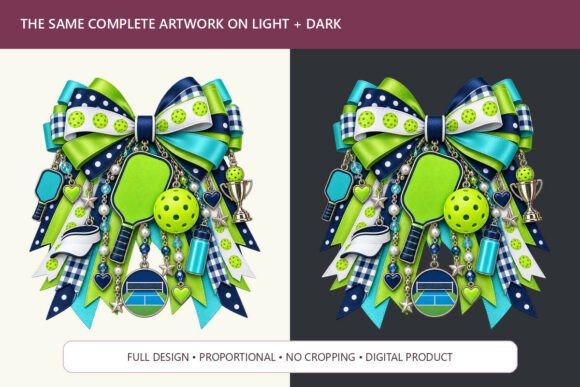 Pickleball Charm Bow