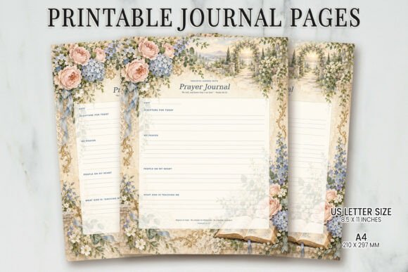 Prayer Journal Floral Printable