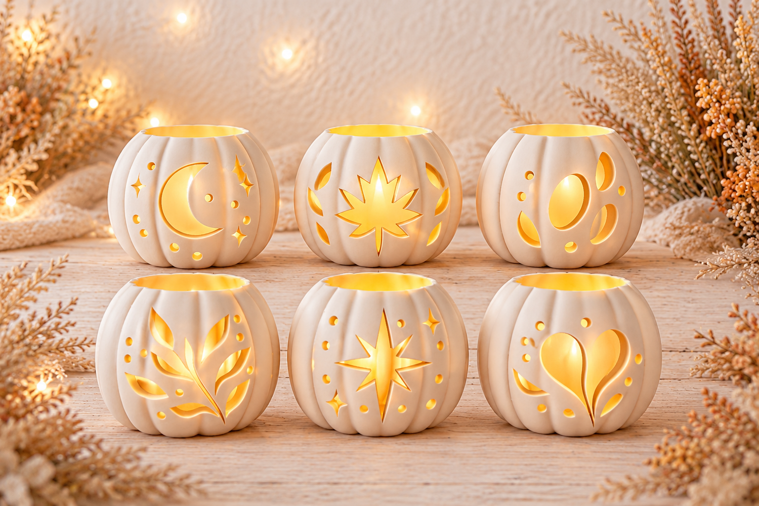 Pumpkin Candle Holder STL - 3D Printable Pumpkin Lantern Collection - Image 3
