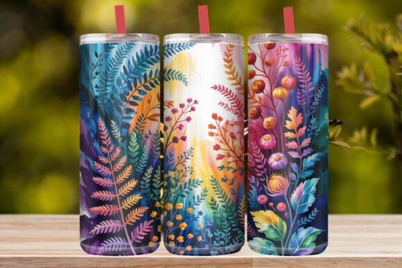 Purple Lavender Floral Tumbler Wrap