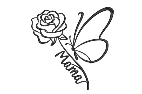 Rose Butterfly Mama