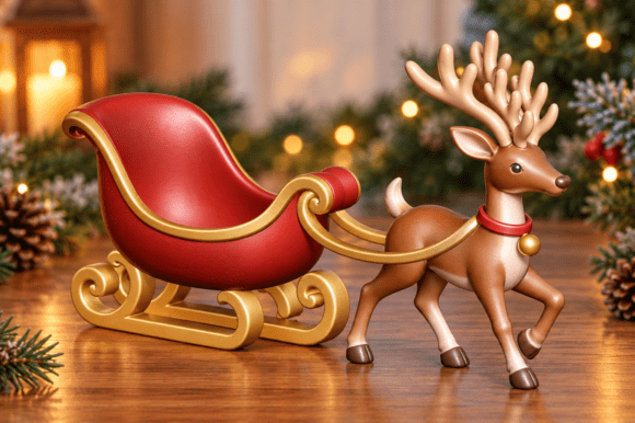 Christmas Woodland Set STL 3D Print - Owl, Fox, Rabbit & Reindeer - Image 10