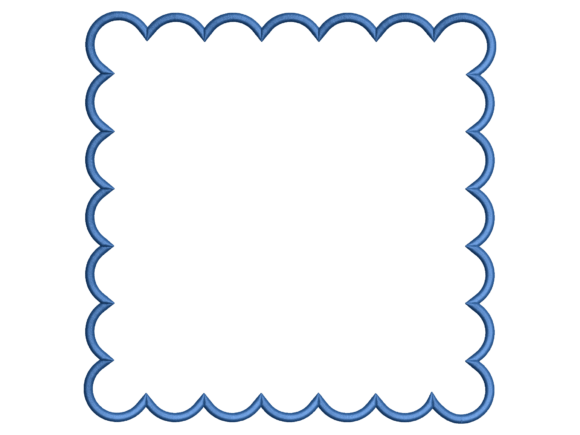 Scalloped Square Placemat Embroidery
