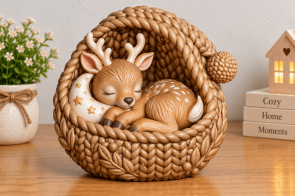 Highland Cow Christmas STL Bundle - 2 Crochet-Style 3D Printable Figurines - Image 14