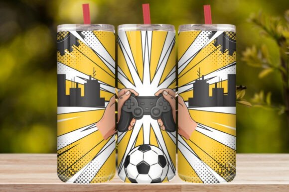 Soccer Sports Sublimation Tumbler Wrap