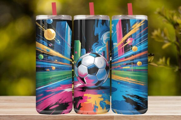 Soccer Sports Sublimation Tumbler Wrap