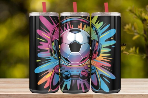 Soccer Sports Sublimation Tumbler Wrap