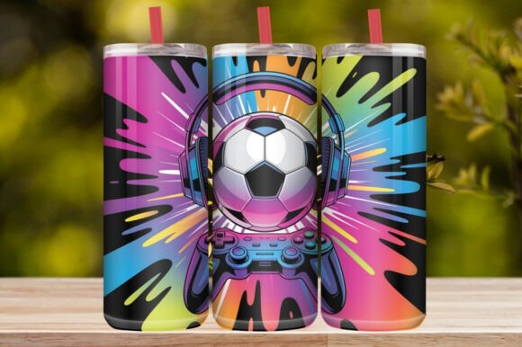 Soccer Sports Sublimation Tumbler Wrap