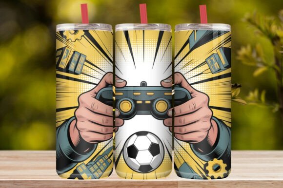 Soccer Sports Sublimation Tumbler Wrap
