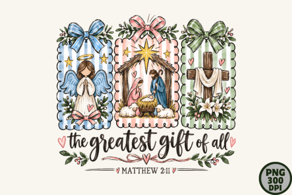 The Greatest Gift Nativity Christian PNG
