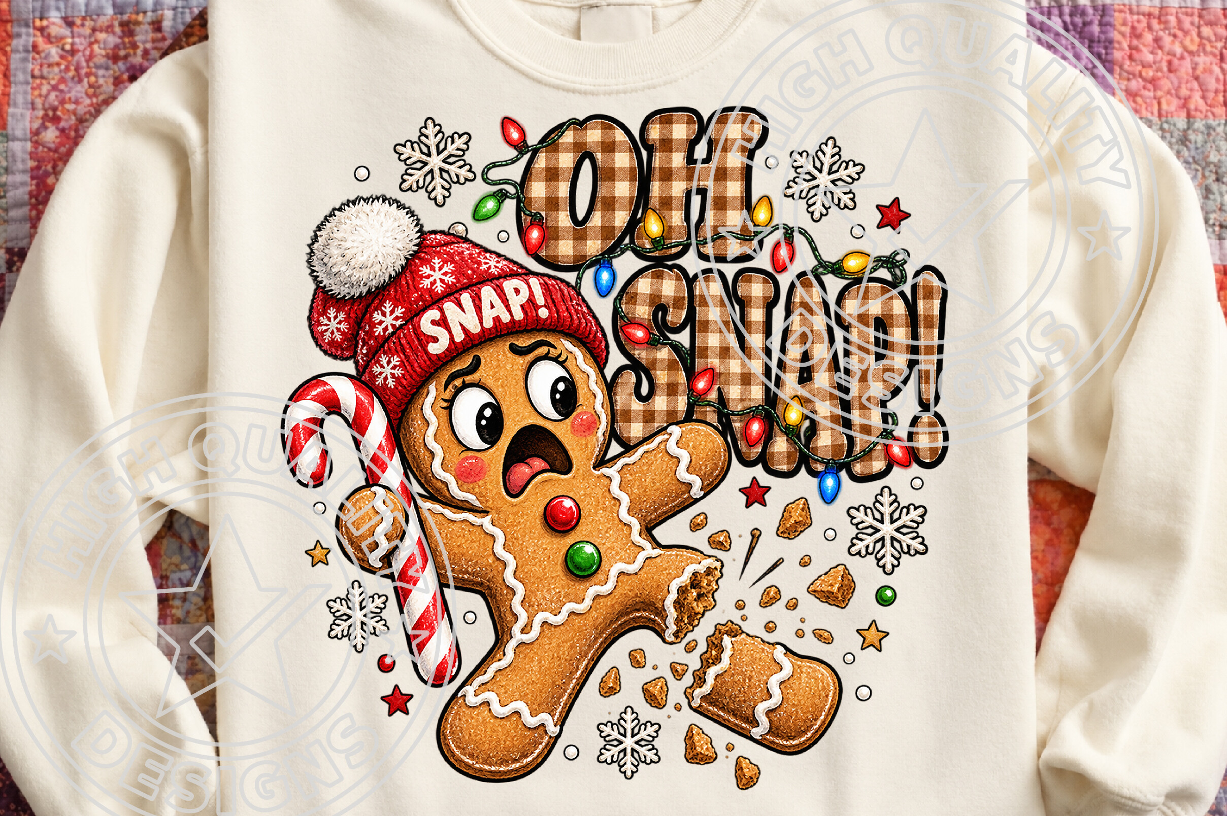 Trending Christmas PNG, Oh Snap Gingerbr