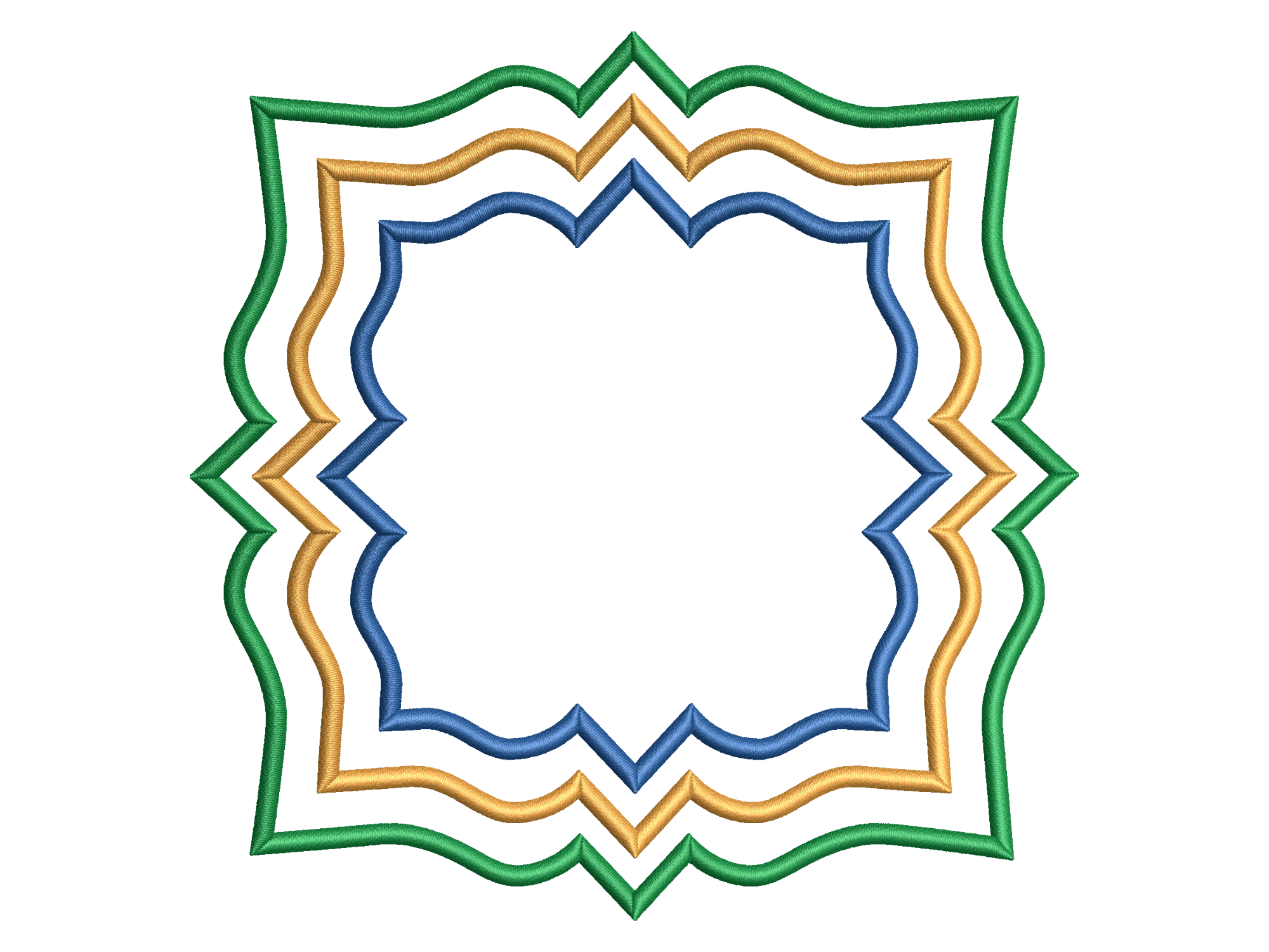 Triple Ornate Placemat Embroidery Frame