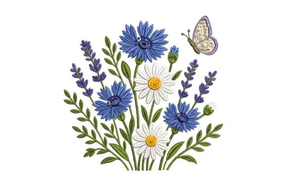 Wildflowers Lavender and Daisies Bouquet