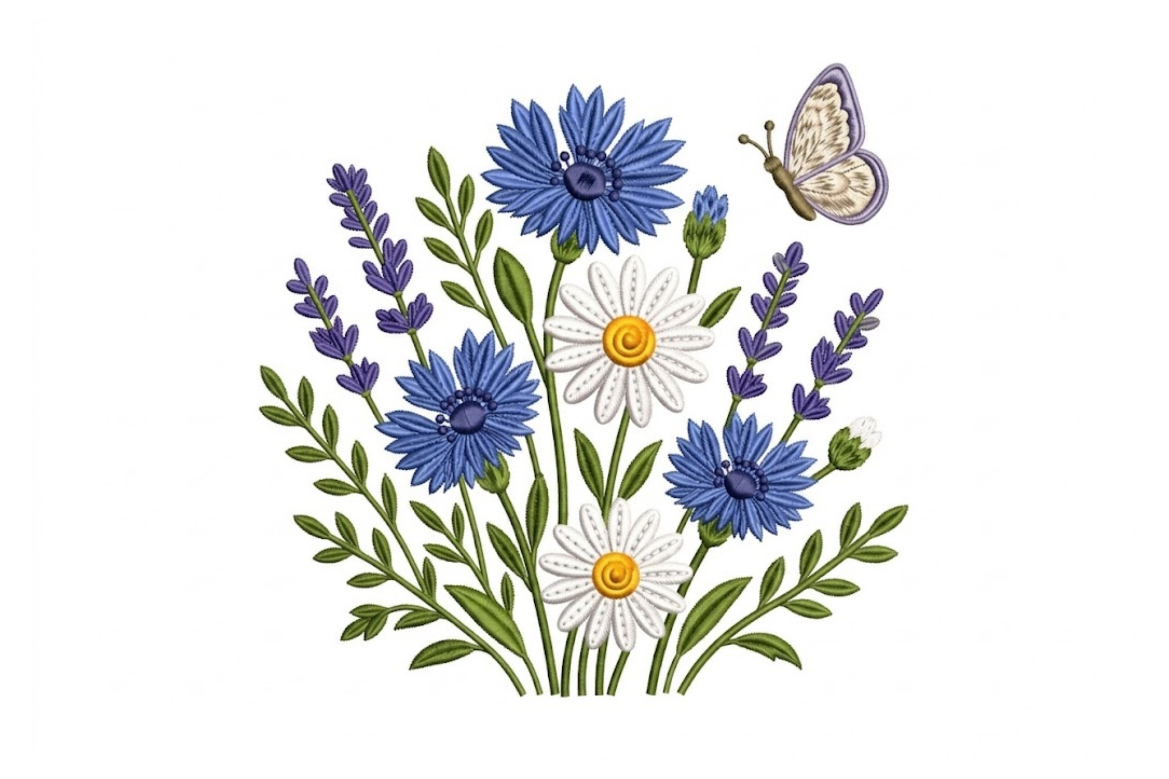 Wildflowers Lavender and Daisies Bouquet
