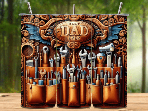 Best Dad Ever Handyman 20oz Tumbler Wrap