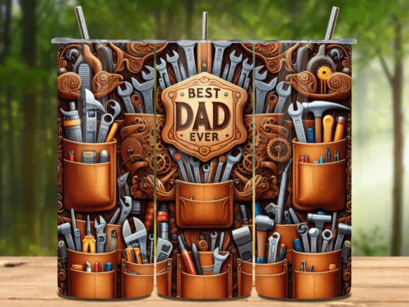Best Dad Ever Handyman 20oz Tumbler Wrap