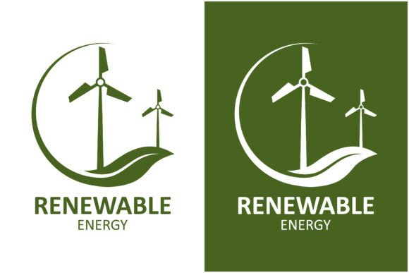 Renewable Energy Logo Vector.