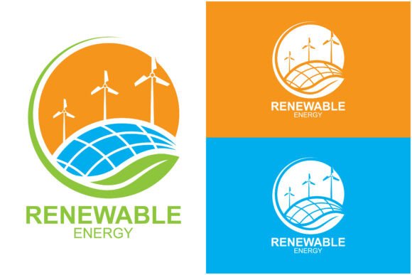 Renewable Energy Logo Vector.