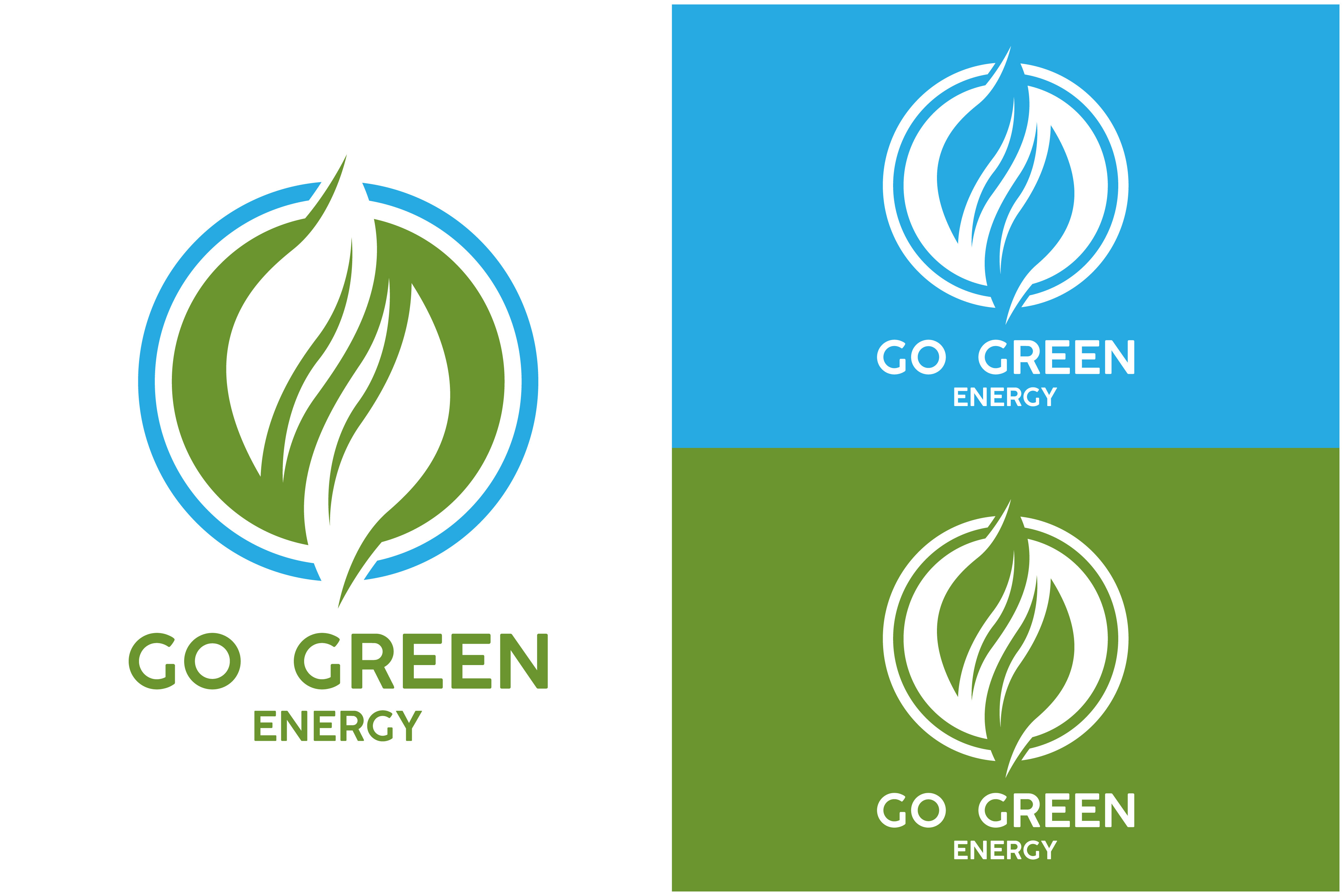 Renewable Energy Logo Vector.