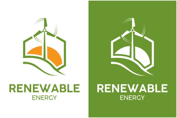 Renewable Energy Logo Vector.